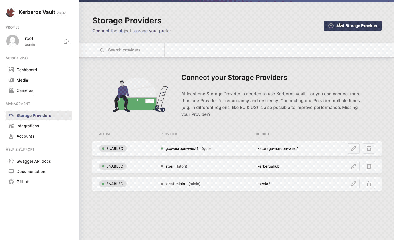 Integrate Storj.io with Kerberos Vault.